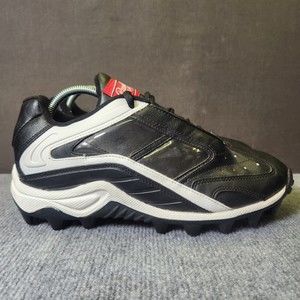 Rawlings Endzone Low Mens Size 11 Black White Athletic Low Top Baseball Cleats